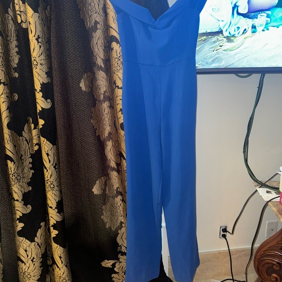 Lovers + Friends Danica Off The Shoulder Jumpsuit in Cerulean Blue Women… - Picture 13 of 14